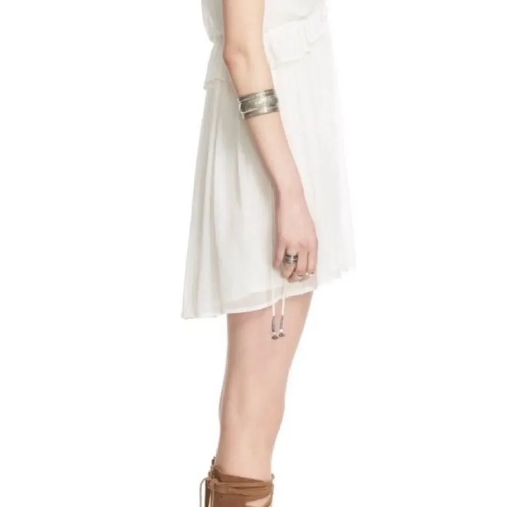 Free People Rio Grande White Sleeveless Mini Dress in Ivory S